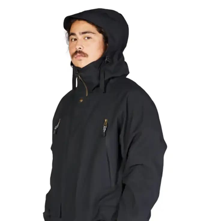 کاپشن اسنوبرد مردانه دی سی (DC) مدل Stealth Parka مشکی — تصویر ۵