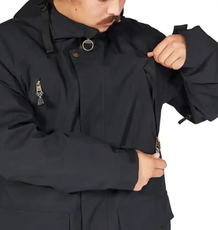 کاپشن اسنوبرد مردانه دی سی (DC) مدل Stealth Parka مشکی — تصویر ۳