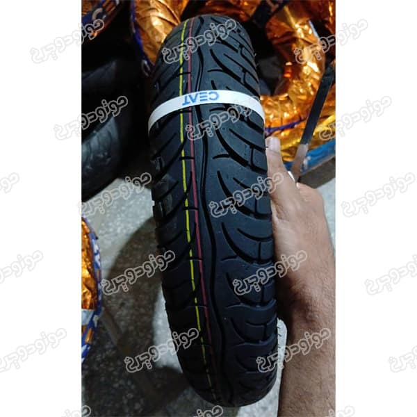 لاستیک موتورسیکلت سیات هند سایز 12-90/90 — تصویر ۲