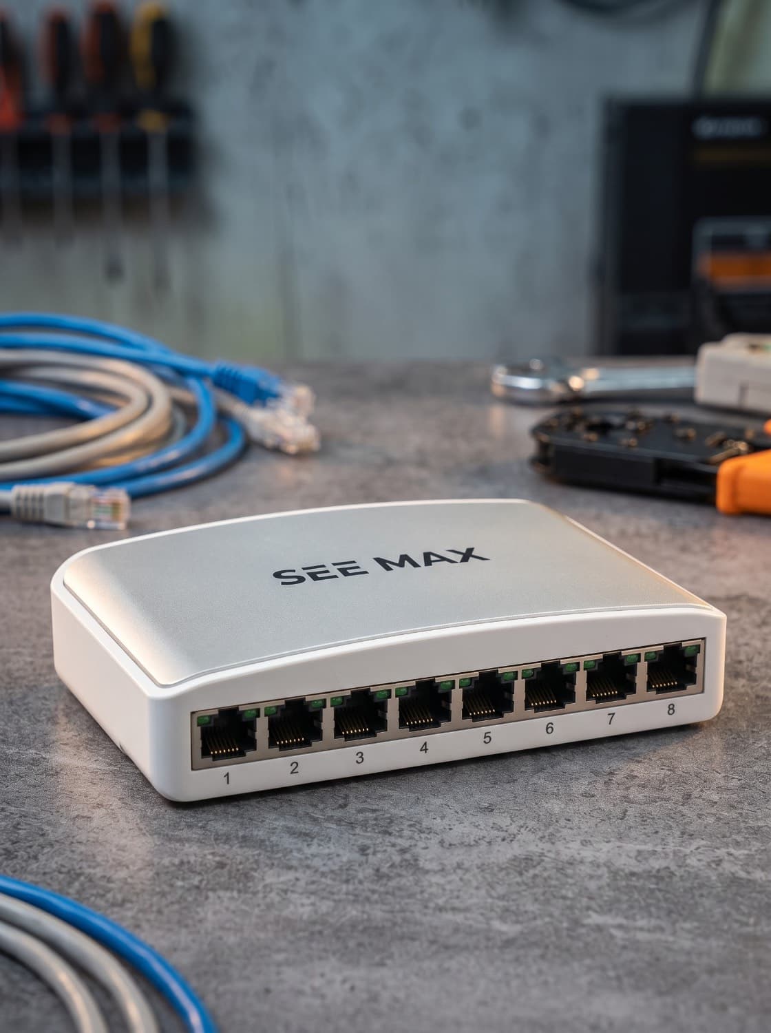 سوئیچ شبکه ۸ پورت گیگابیتی SEEMAX مدل H3008S — تصویر ۳