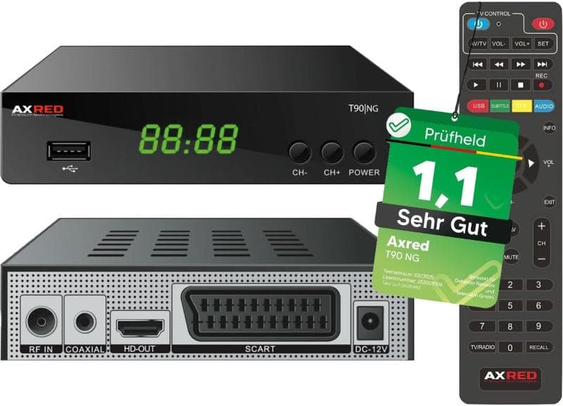 گیرنده تلویزیون AXRED T90 HD DVBT2 با قابلیت ضبط PVR — تصویر ۲