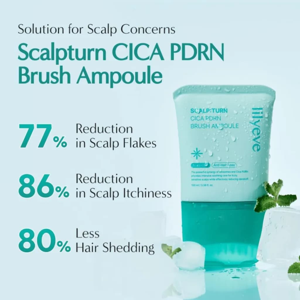 آمپول تقویت و مراقبت پوست سر لیلی ایو Scalp:Turn Cica PDRN Brush Ampoule — تصویر ۶