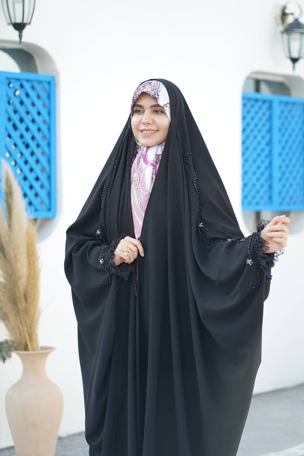 چادر جده سنگدوزی شکوفه مجلل