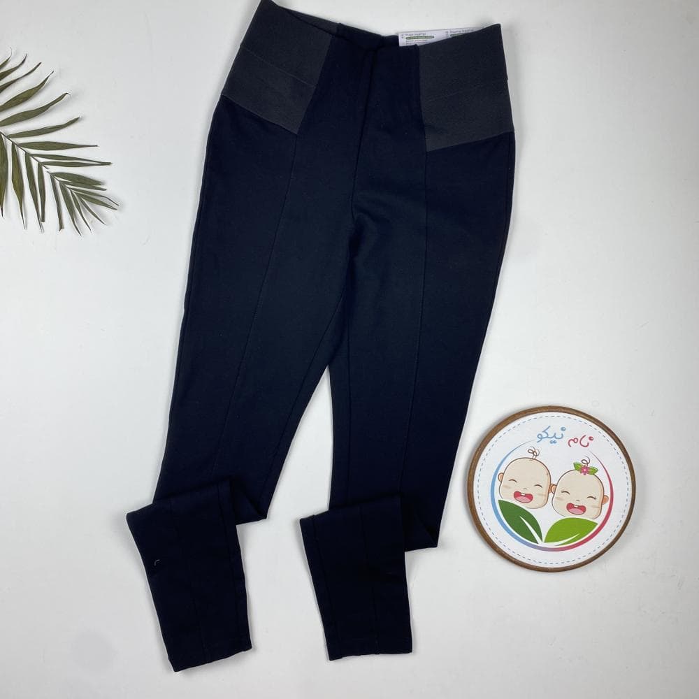شلوار اسپرت برند esmara طرح ساده کمرکش مشکی رنگ ( کمر مینیمایزر ) – 42 تا 44 — تصویر ۲