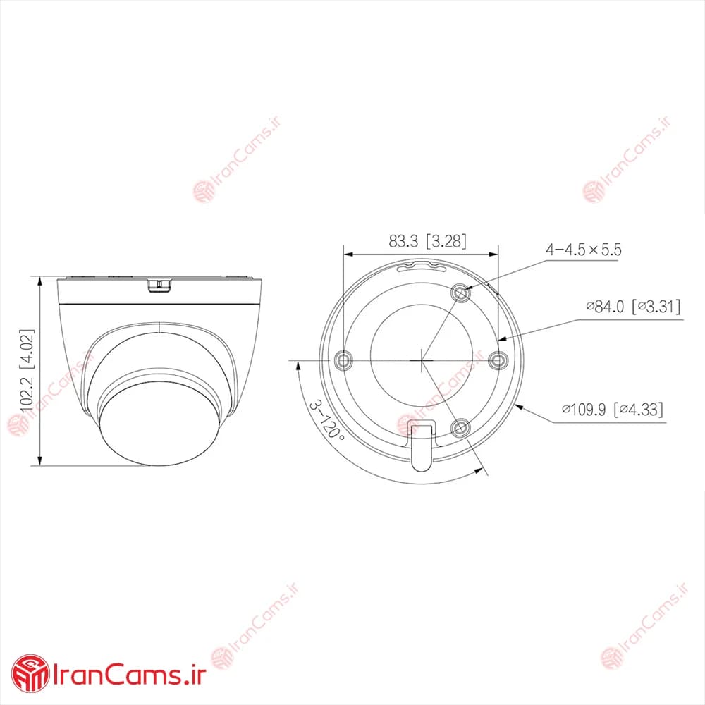 دوربین مداربسته بی سیم دام داهوا 4 مگاپیکسل DH-T4A-LED — تصویر ۸