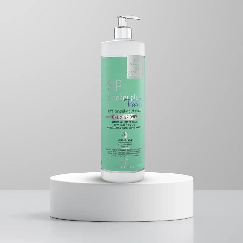 پروتئین و کراتین اس پی نقره ای (وایولت) ۱۰۰۰ میل – SP Sleeker Plus Violet Oil Therapy — تصویر ۶