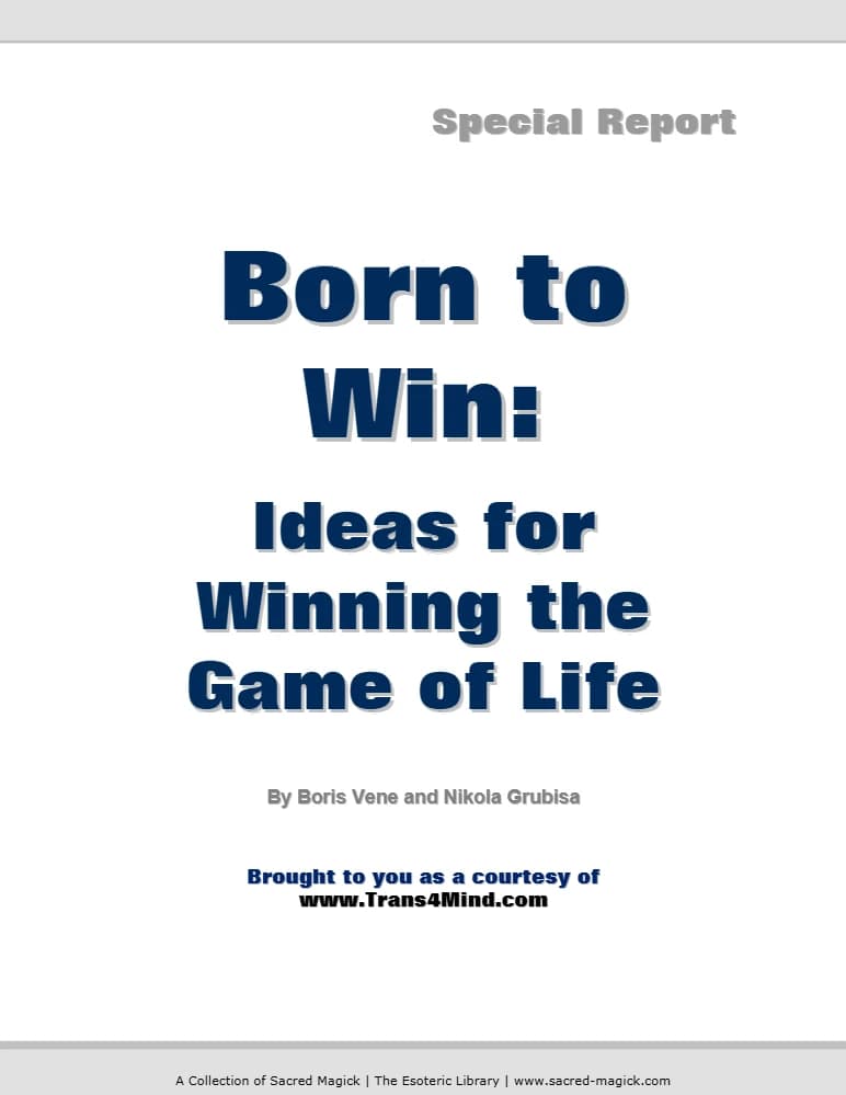 کتاب Born to Win (زاده شده برای پیروزی) نسخه انگلیسی PDF | بوریس ون و نیکولا گروبیسا