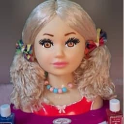 عروسک نیم تنه آرایشی با قابلیت رنگ کردن مو — تصویر ۶