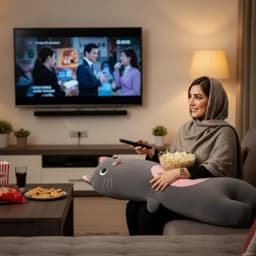 عروسک بغلی گربه طوسی سایز بزرگ ابعاد 130*40 — تصویر ۳