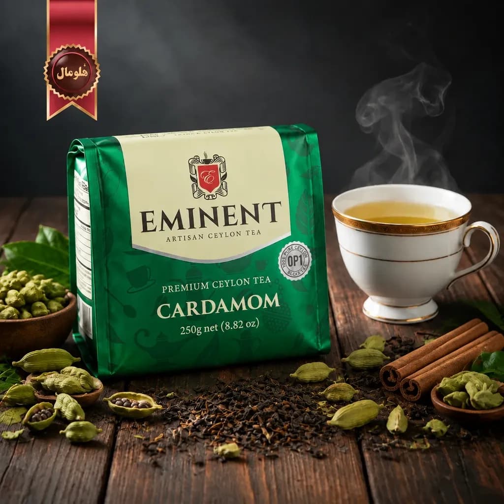 چای سیاه امیننت Eminent مدل هل دار Cardamom وزن 250 گرم (اورجینال) — تصویر ۲