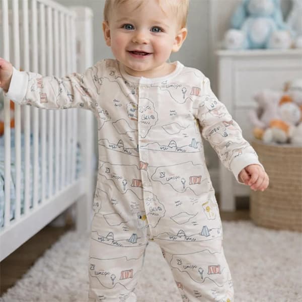 سرهمی خواب نوزاد طرح حیوانات خطی برند baby siso