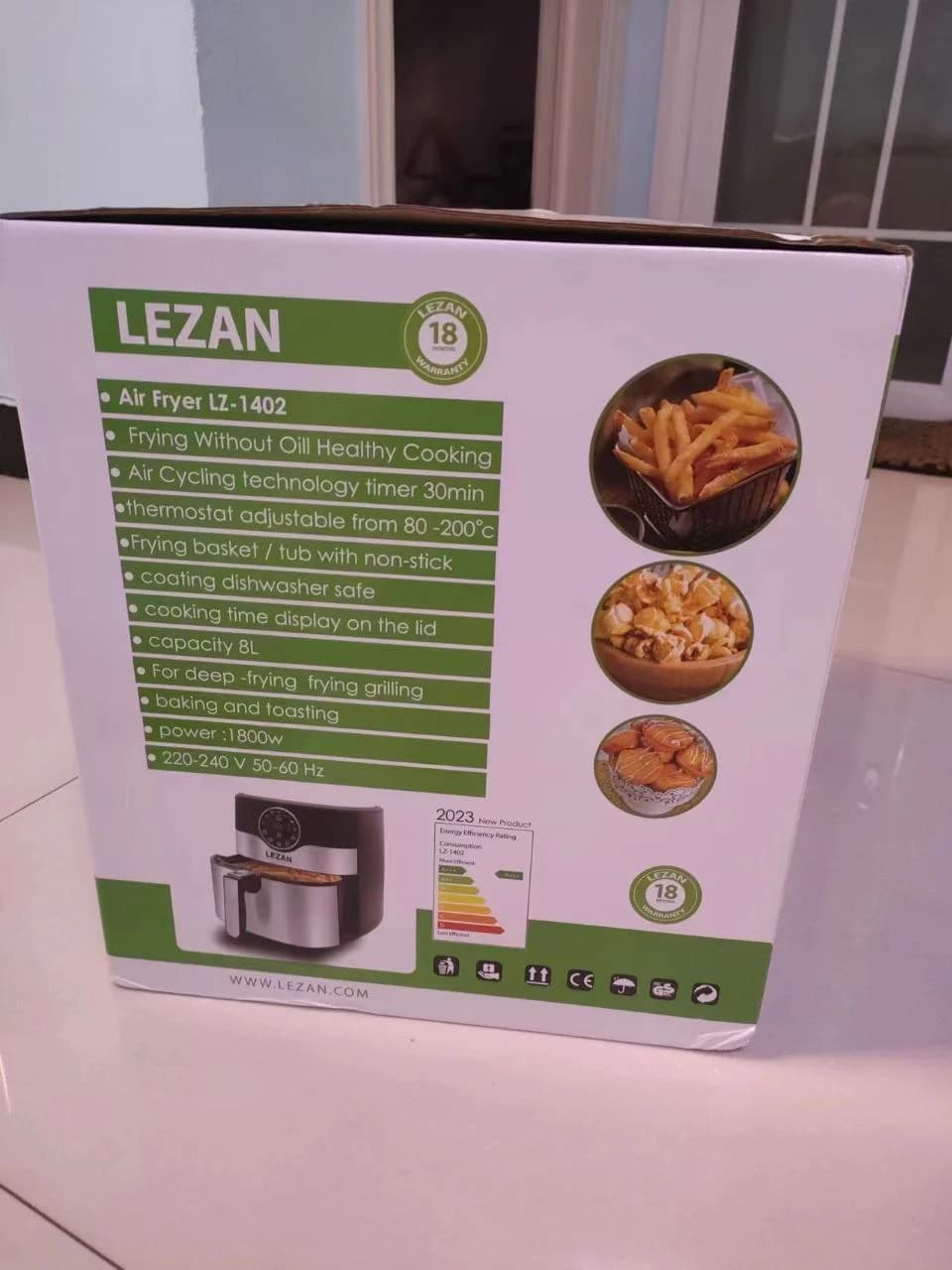 سرخ کن 8لیتری اصلی لیزان مدل LZ-1402 — تصویر ۶