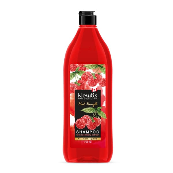 شامپو تمشک روت استرنس نیوتیس 750 میل|Newtis root strenght raspberry shampoo 400 ml