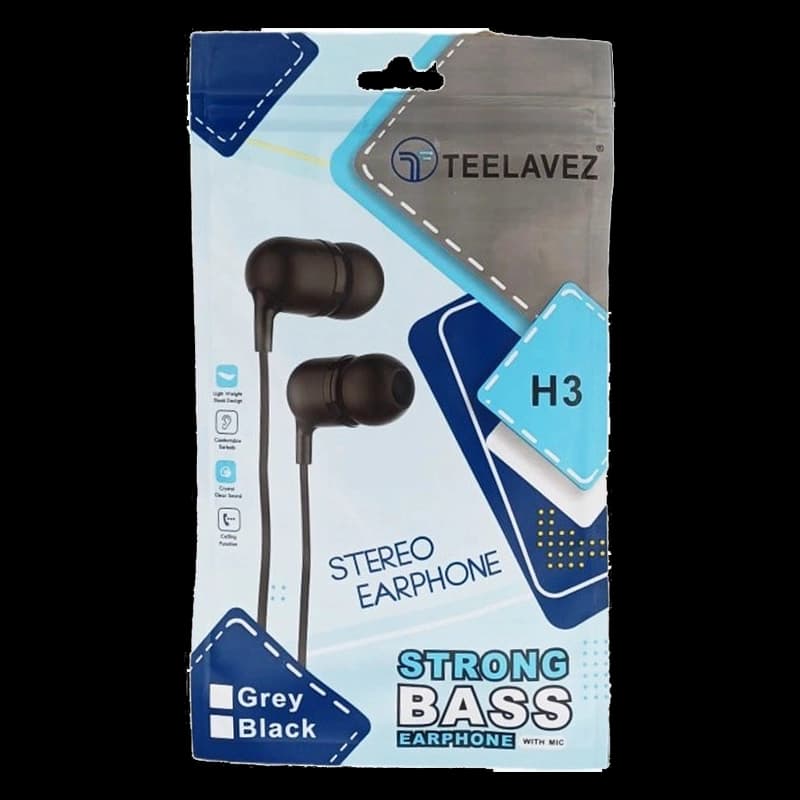 هندزفری سیم دار TEELAVIZ H2 – H3 — تصویر ۲