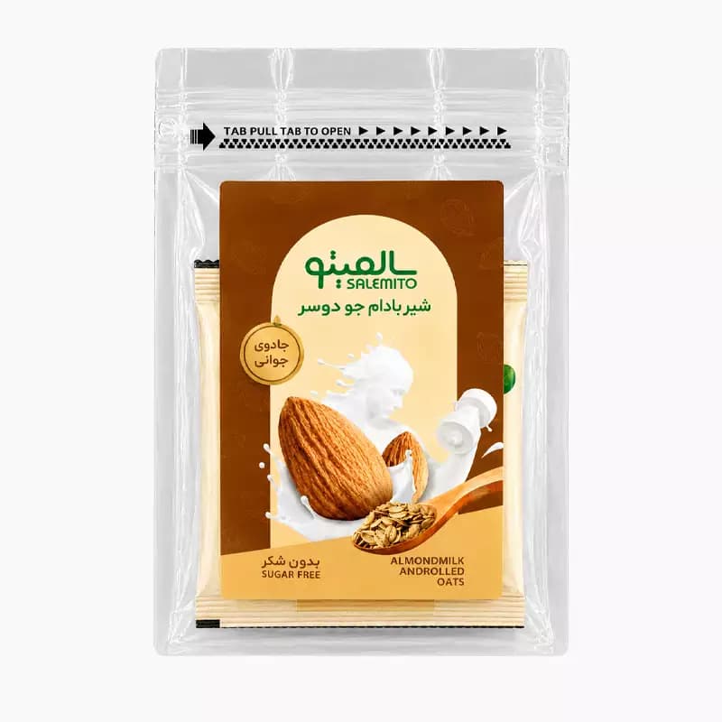 شیر بادام جو دوسر