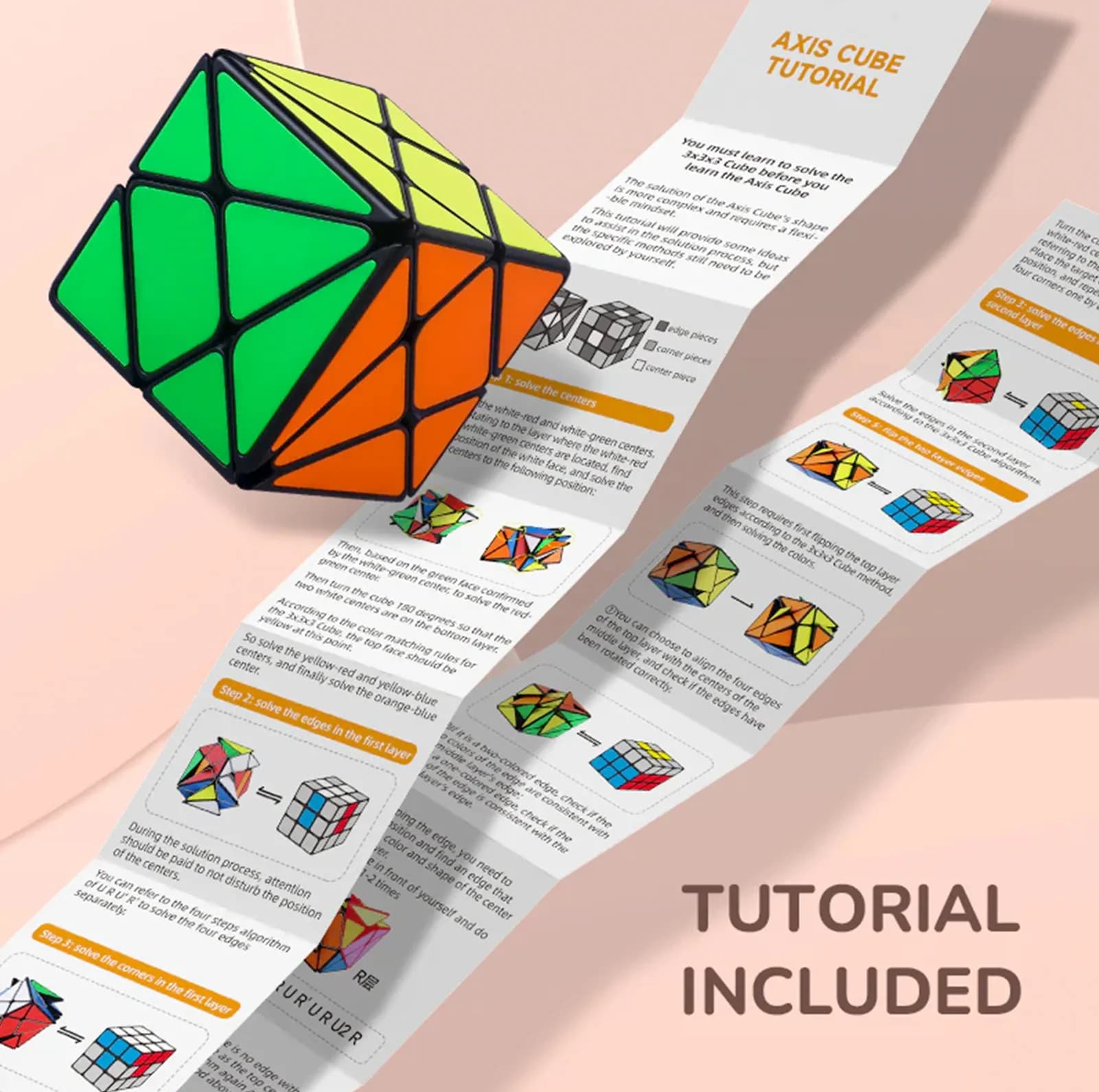 روبیک چی ای مدل اکسس اس کای وای تایل QY Axis Cube S Tiled — تصویر ۵