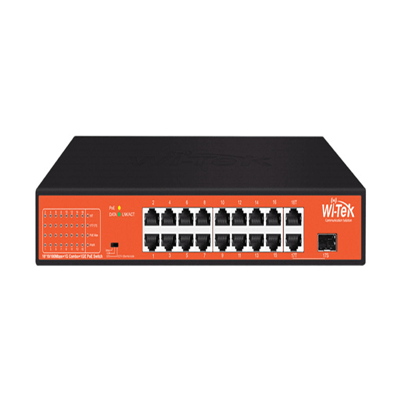 سوئیچ شبکه PoE وایتک مدل WI-PS518GH