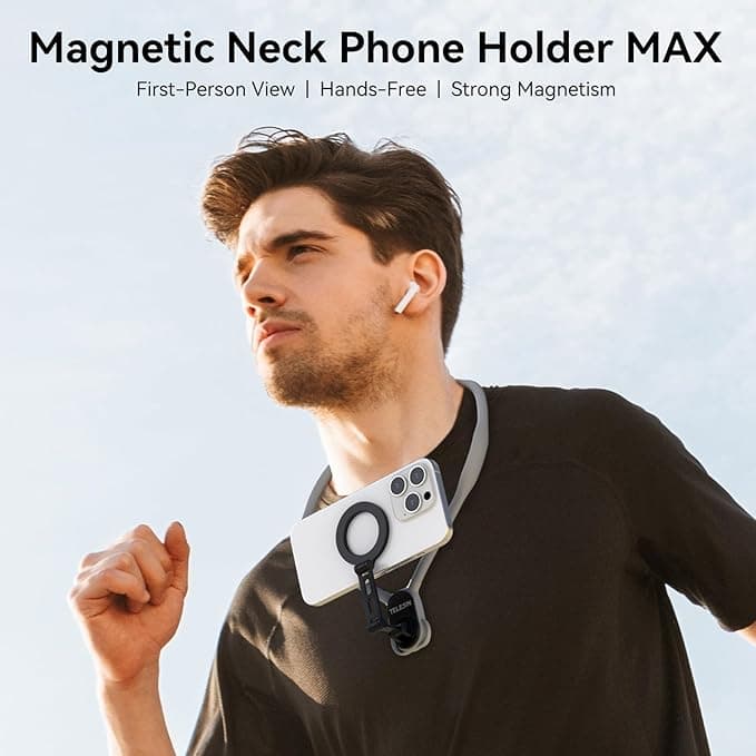 هولدر گردنی مگنتی گوشی موبایل magnetic neck holder G13 — تصویر ۶