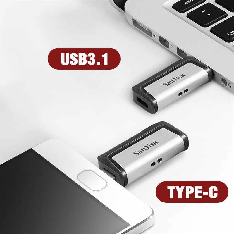 فلش مموری سن دیسک مدل SanDisk Ultra Dual Drive USB Type-C 64/32GB — تصویر ۴