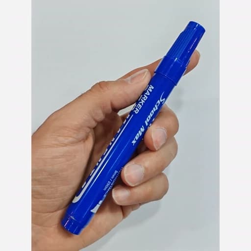 ماژیک آبی تحریری School max دائمی — تصویر ۲