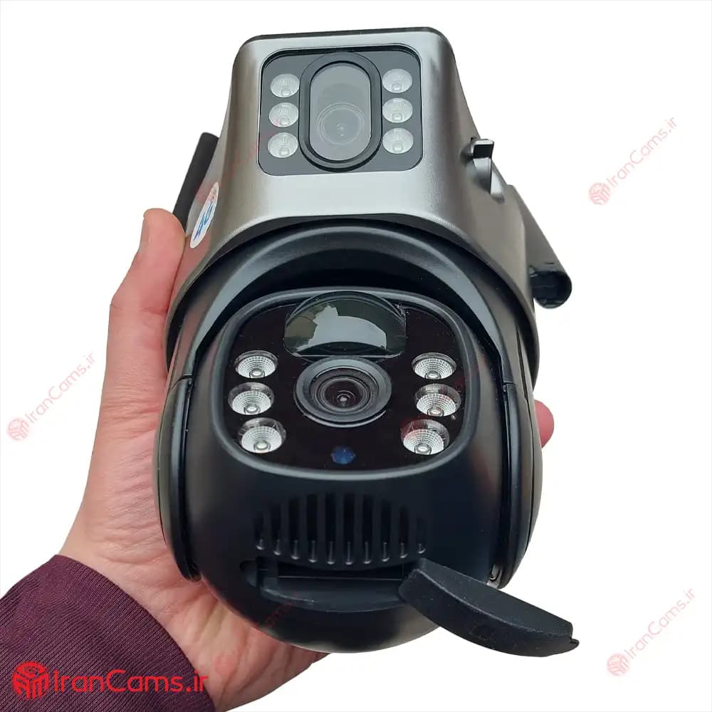 دوربین مینی اسپید دام خورشیدی سیمکارتی 2 لنز پلاک خوان 4 مگاپیکسل V380 — تصویر ۸