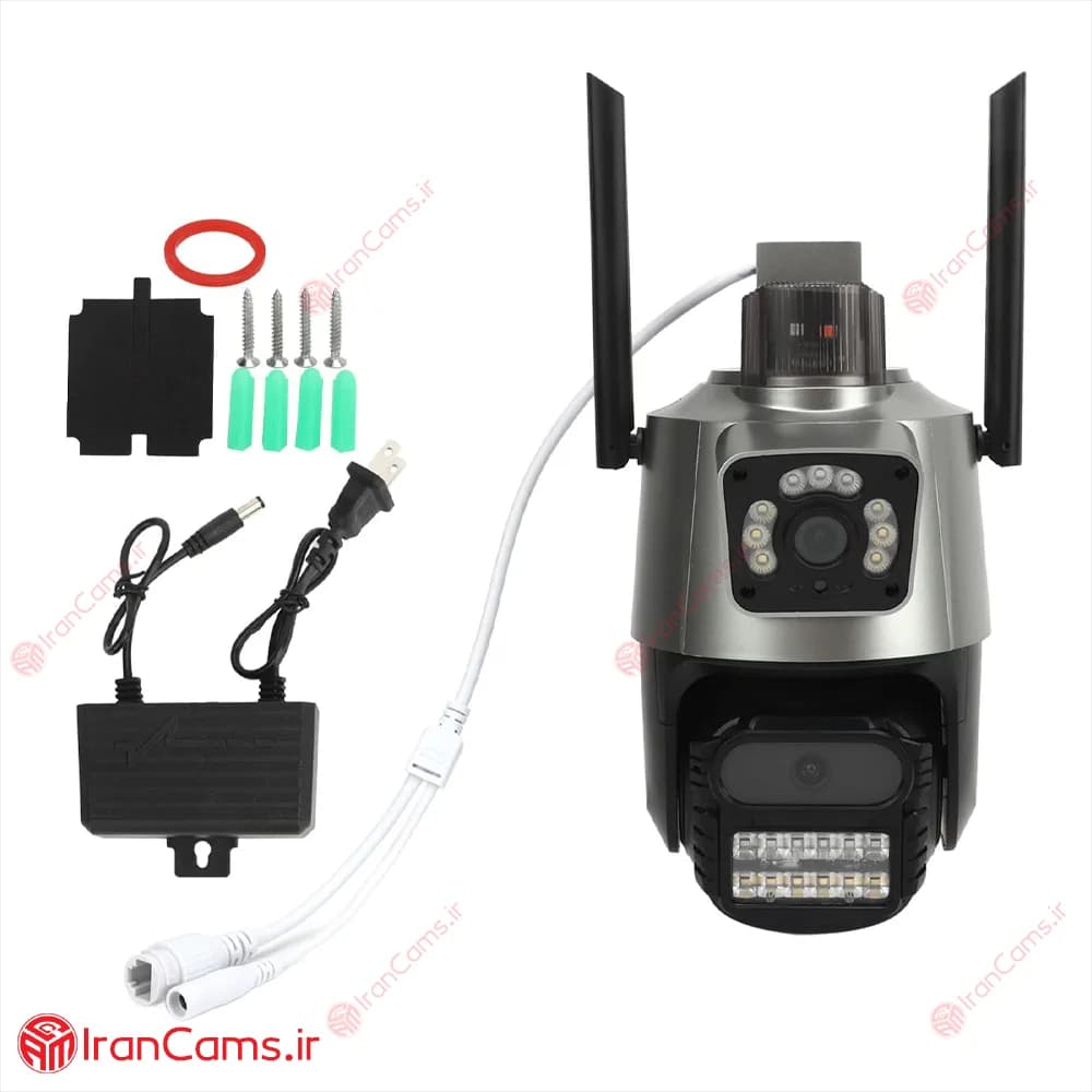 دوربین مینی اسپید دام چرخشی سیمکارتی بی سیم مدل V21 تحت شبکه 8 مگاپیکسل V380 — تصویر ۵