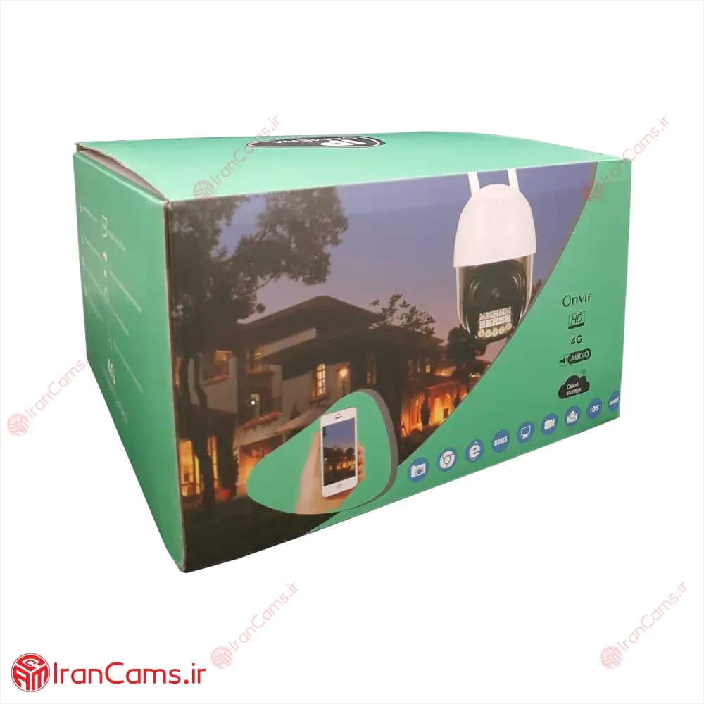دوربین اسپید دام بیسیم سیمکارتی V380 Pro مدل P25 — تصویر ۷