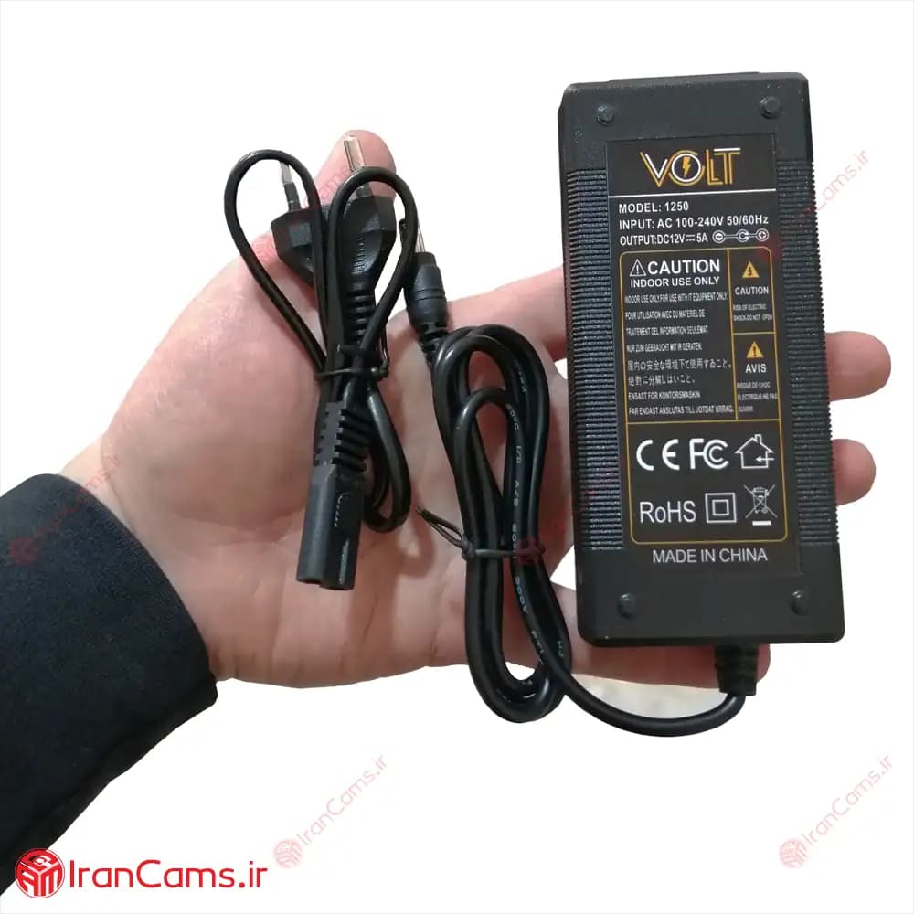آداپتور 12 ولت 5 آمپر Volt مدل 1250 — تصویر ۴