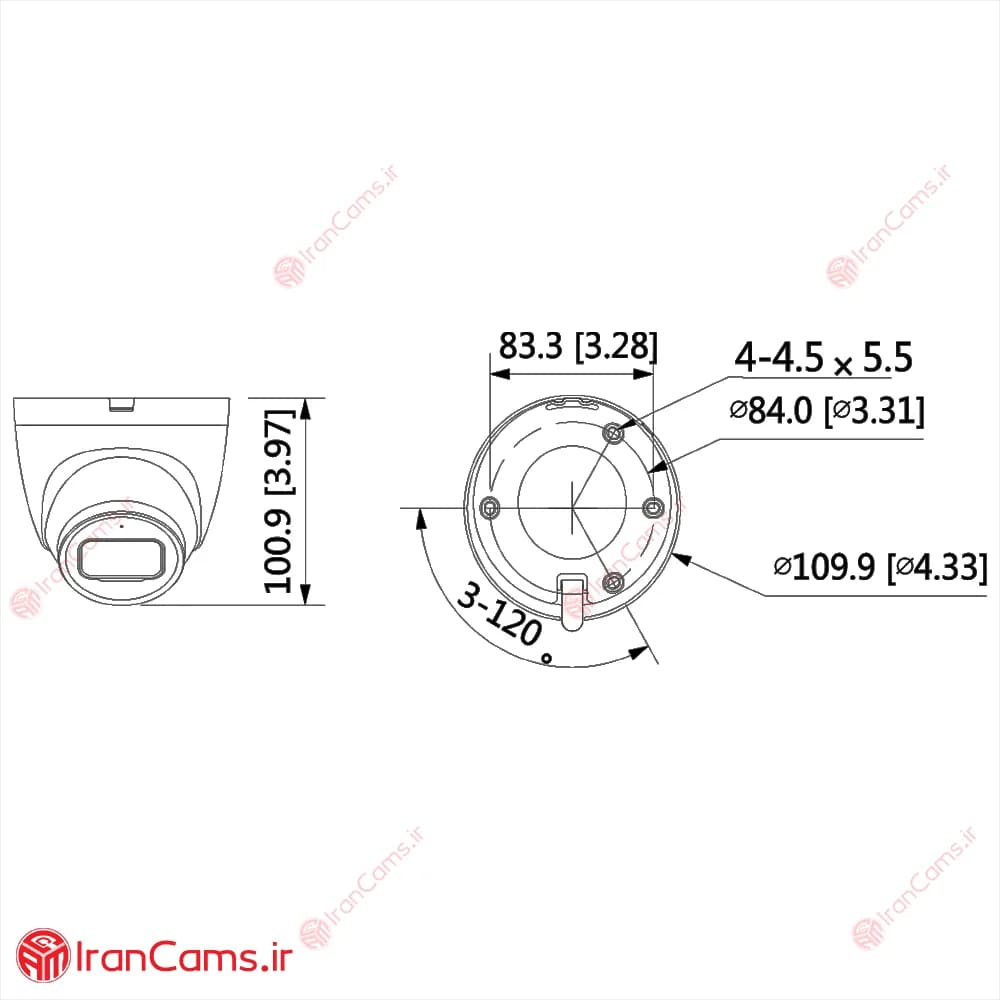 دوربین مداربسته IP دام 5 مگاپیکسلی داهوا DH-IPC-HDW2531TP-AS — تصویر ۸