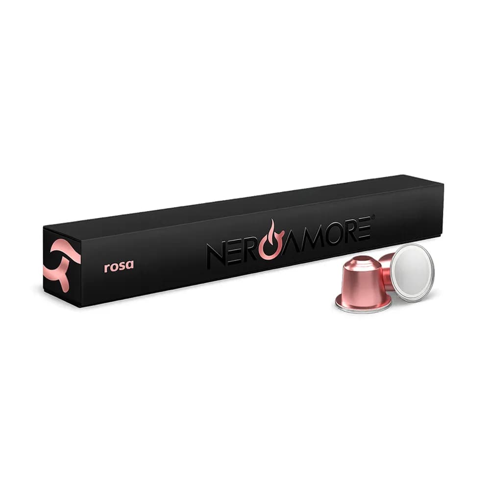 کپسول قهوه نرو آمور روسا 100٪ عربیکا NERO AMORE ROSA بسته 10 عددی