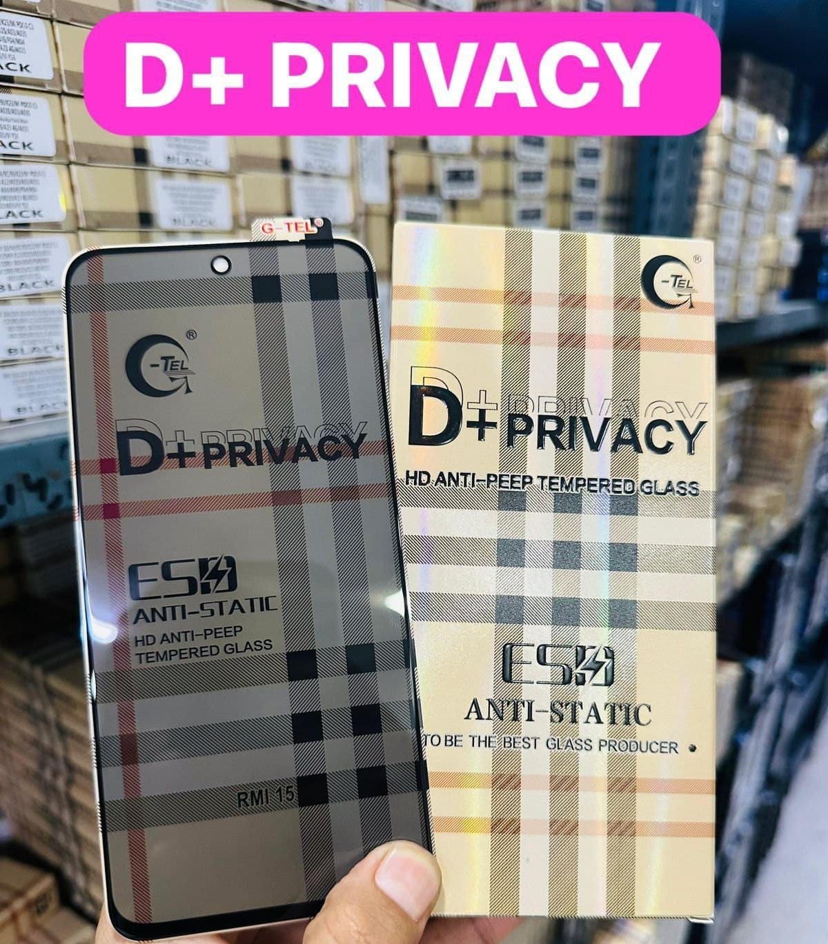 محافظ صفحه نمایش پراوایسی برند G-TEL مدل D+Privacy مناسب برای آیفون iPhone 11 ProMax/ XS Max — تصویر ۳