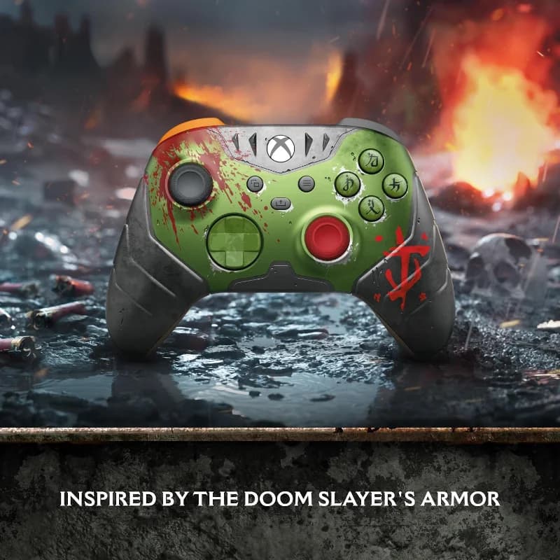 دسته ایکس باکس طرح بازی DOOM: The Dark Ages — تصویر ۶