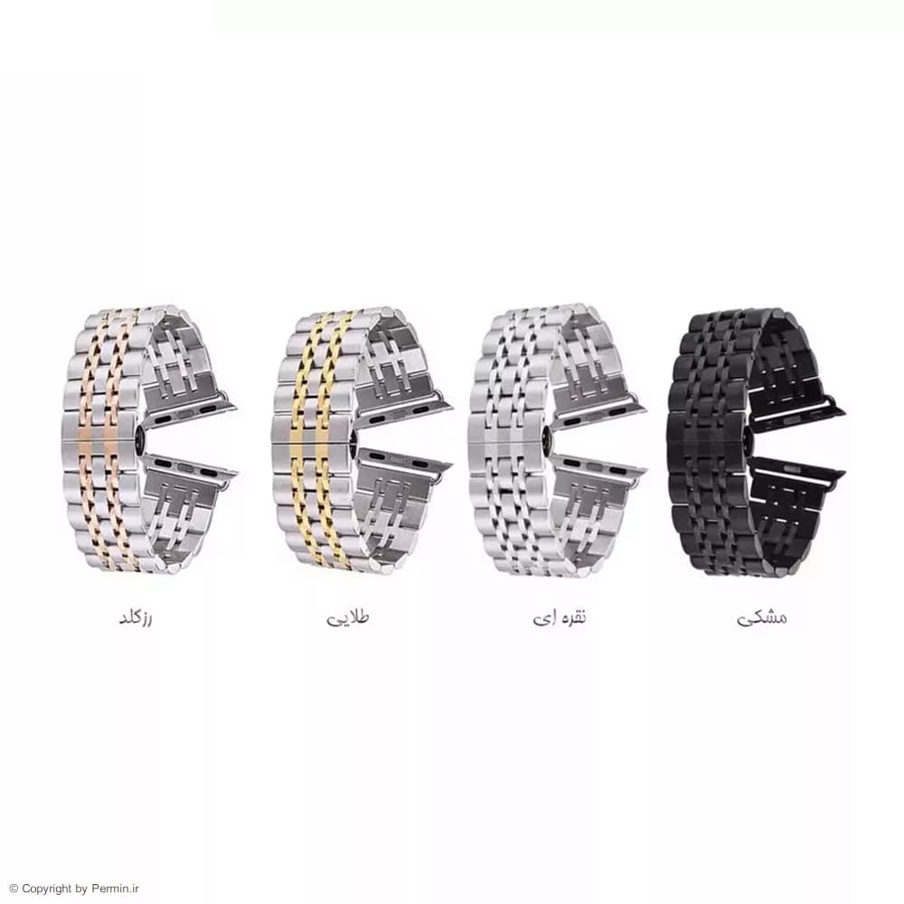 بند فلزی مدل ROLEX مناسب برای اپل واچ 42/44 میلی متری — تصویر ۳