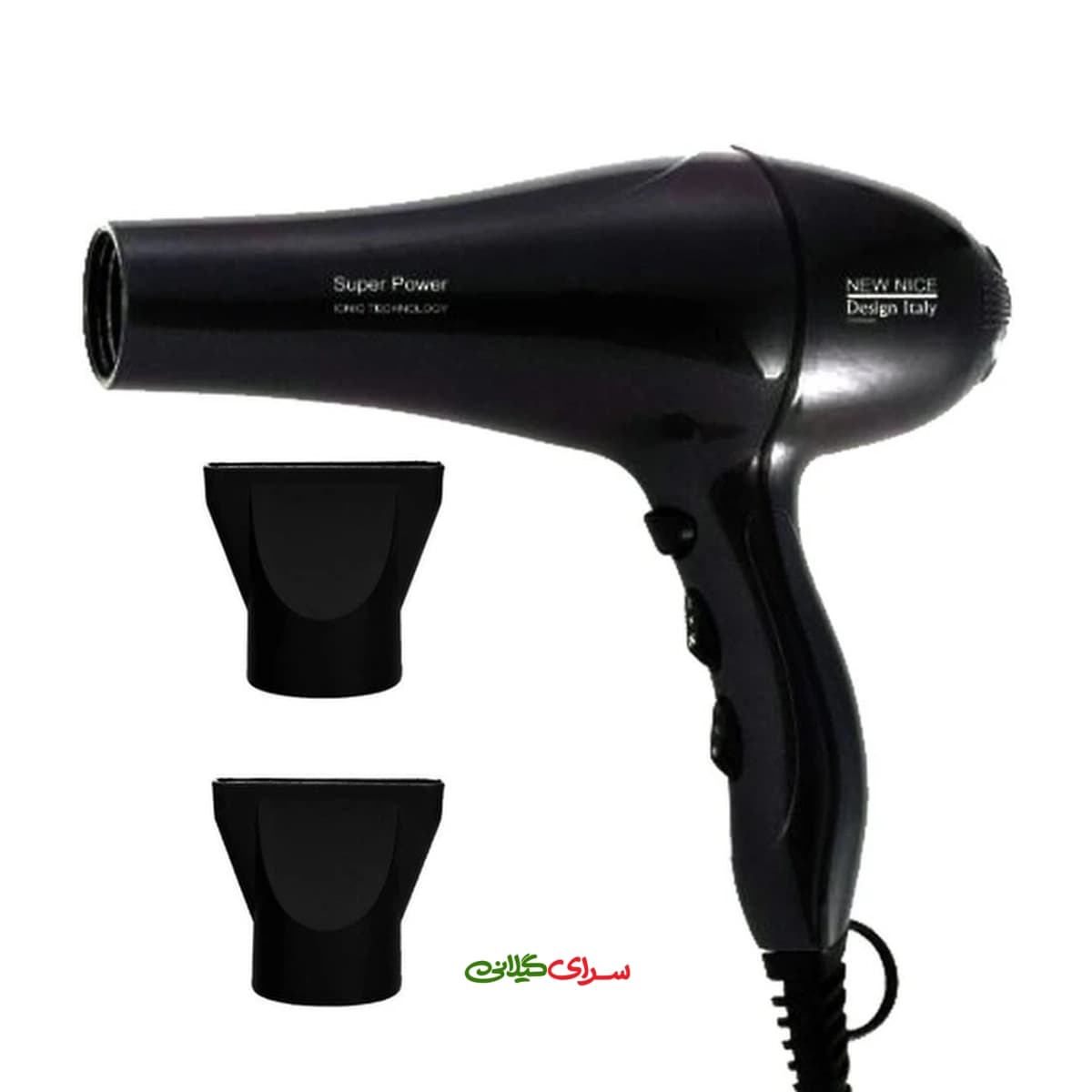 سشوار حرفه ای مشکی AC يونيورسال نیونایس مدل NW-1515