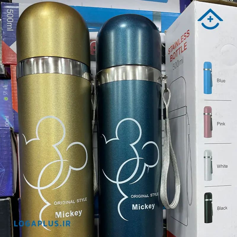 فلاسک استیل دوجداره طرح میکی (Mickey) ظرفیت 500 میلیلیتر — تصویر ۶