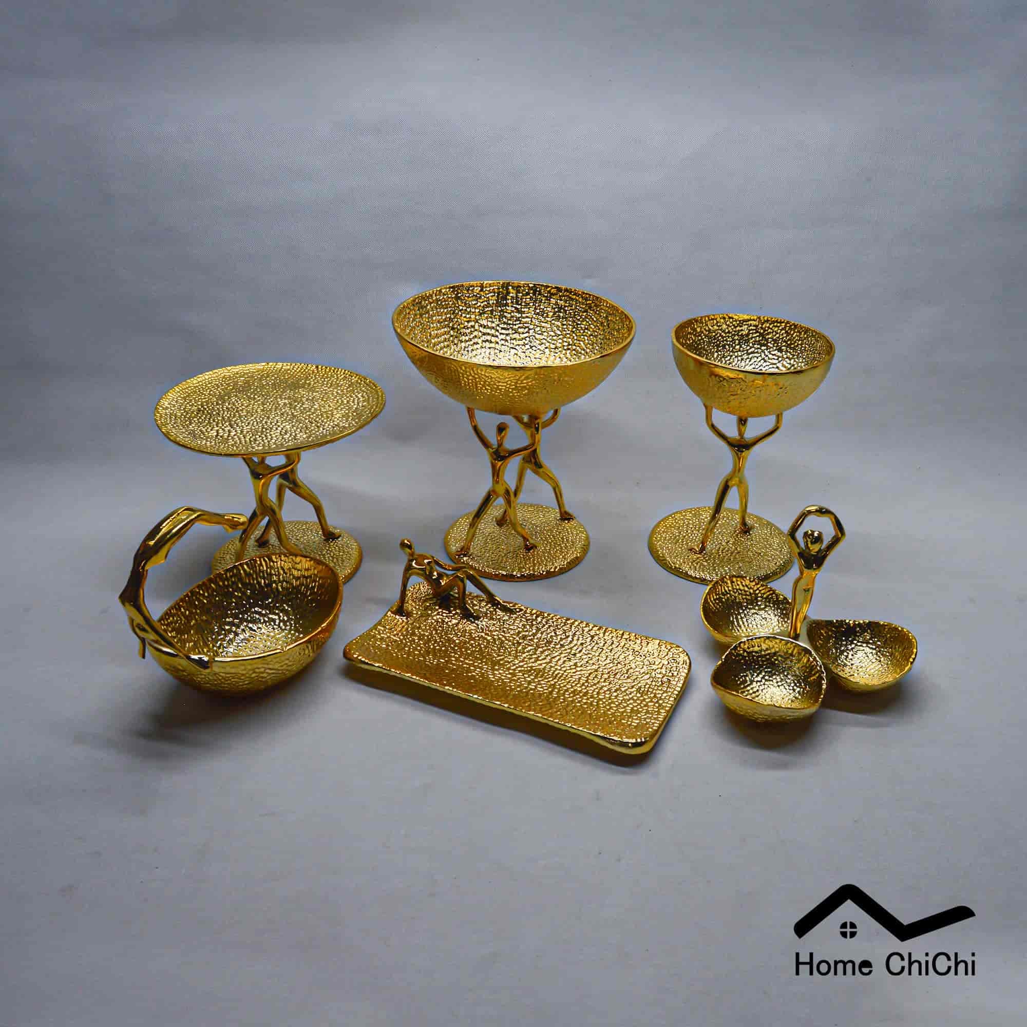 سرویس پذیرای بالرین چکشی طلایی 6 پارچه — تصویر ۸