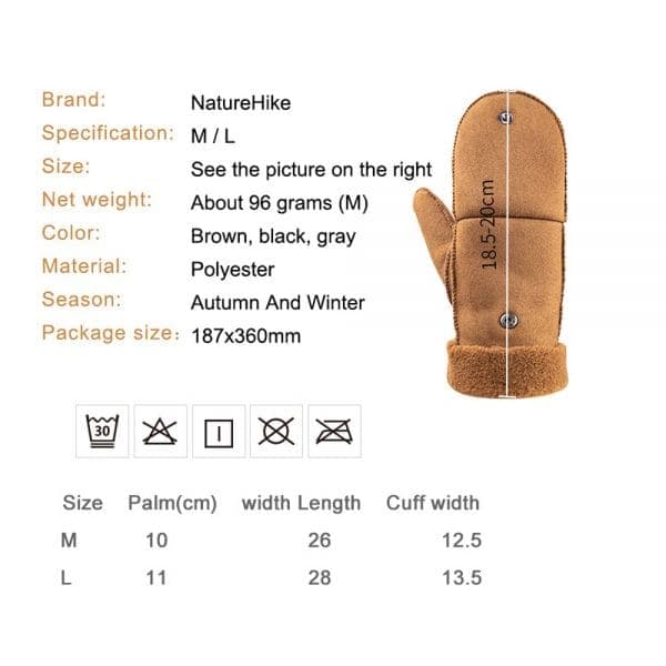 دستکش نیچرهایک مدل GL06 Outdoor Warm Cover — تصویر ۶