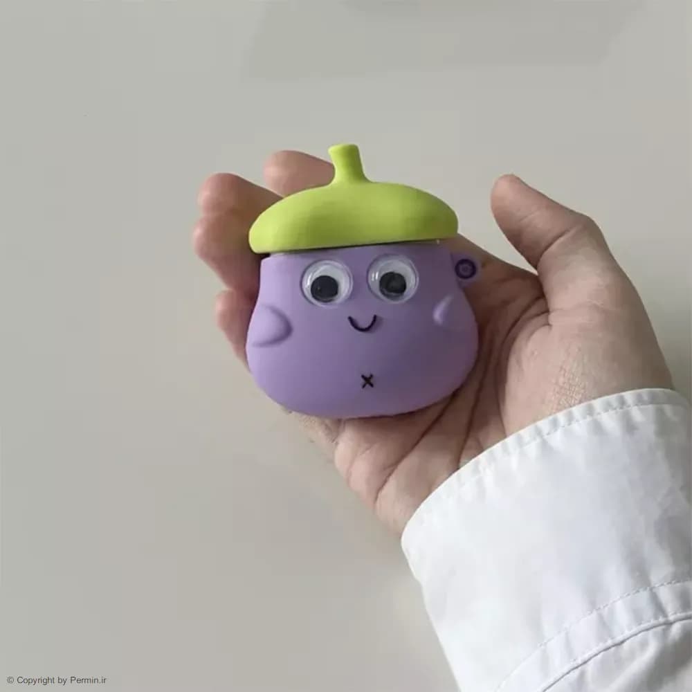 کاور فانتزی طرح بادمجون کیس اپل ایرپاد AirPods 1/2 — تصویر ۲
