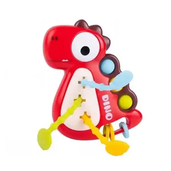 دندان گیر و جغجغه نوزاد مدل دایناسور برند yandong toys کد 750 — تصویر ۳