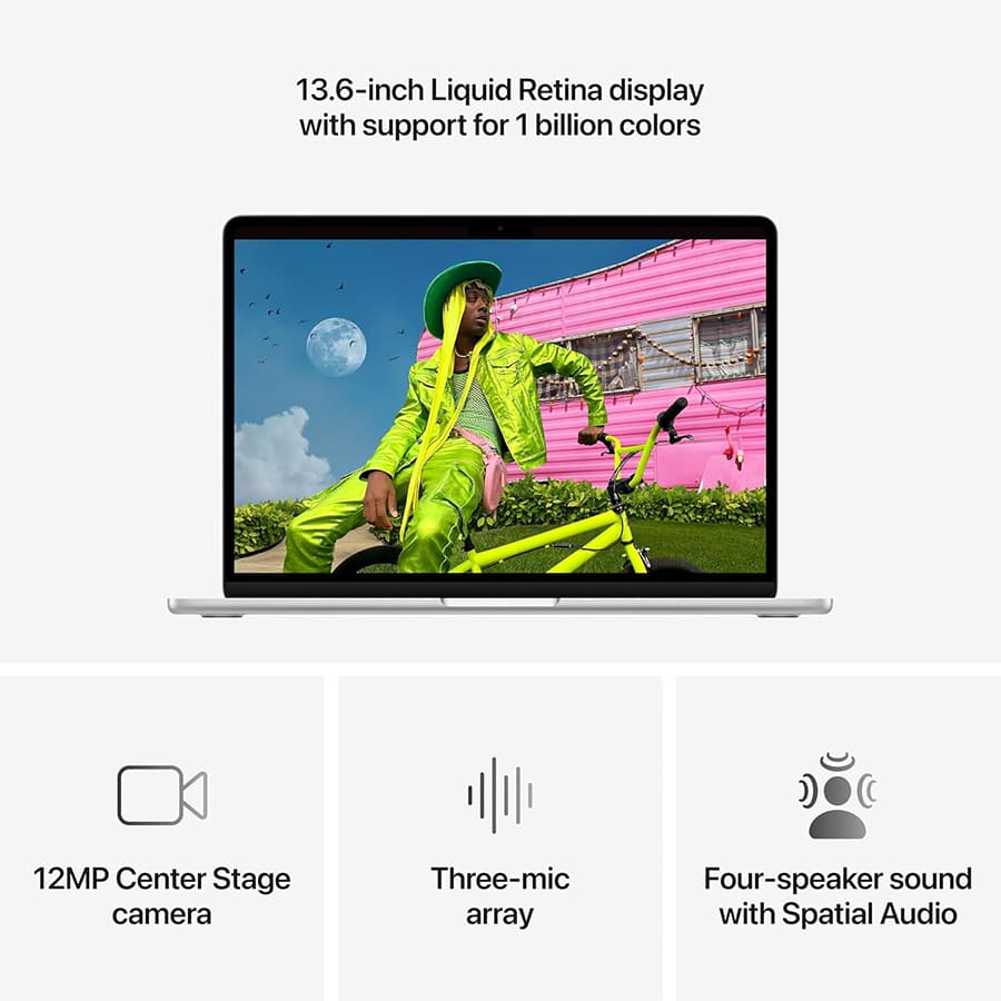 مک بوک ایر 13 اینچ MDH94 M5 2026 24GB 1TB Silver — تصویر ۴