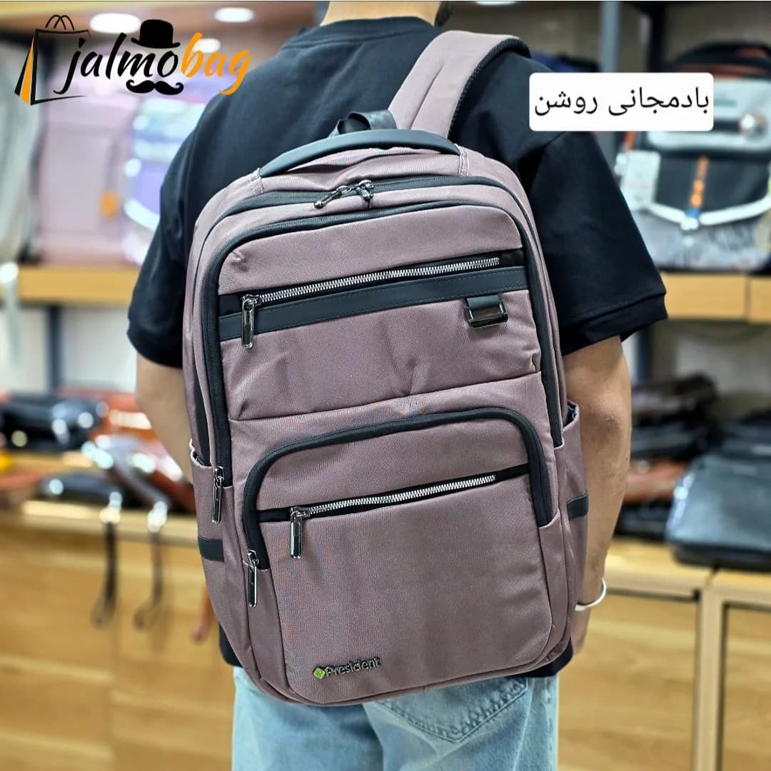 کوله پشتی اسپرت پریزیدنت مناسب لپ تاپ و دانشگاه و روزمره — تصویر ۶