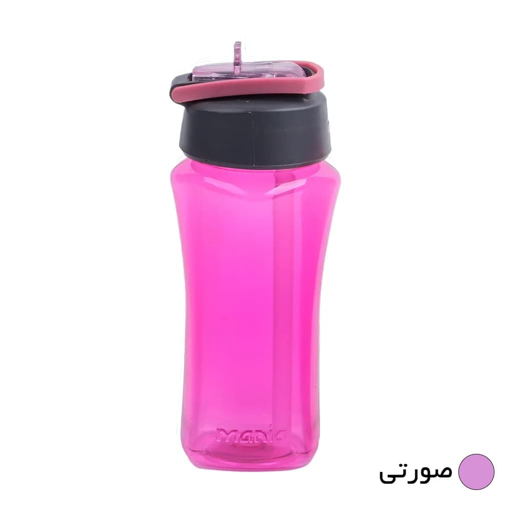 بطری مانیا مدل مربعی نی دار کد 103503 گنجایش 350 میلی لیتر — تصویر ۵