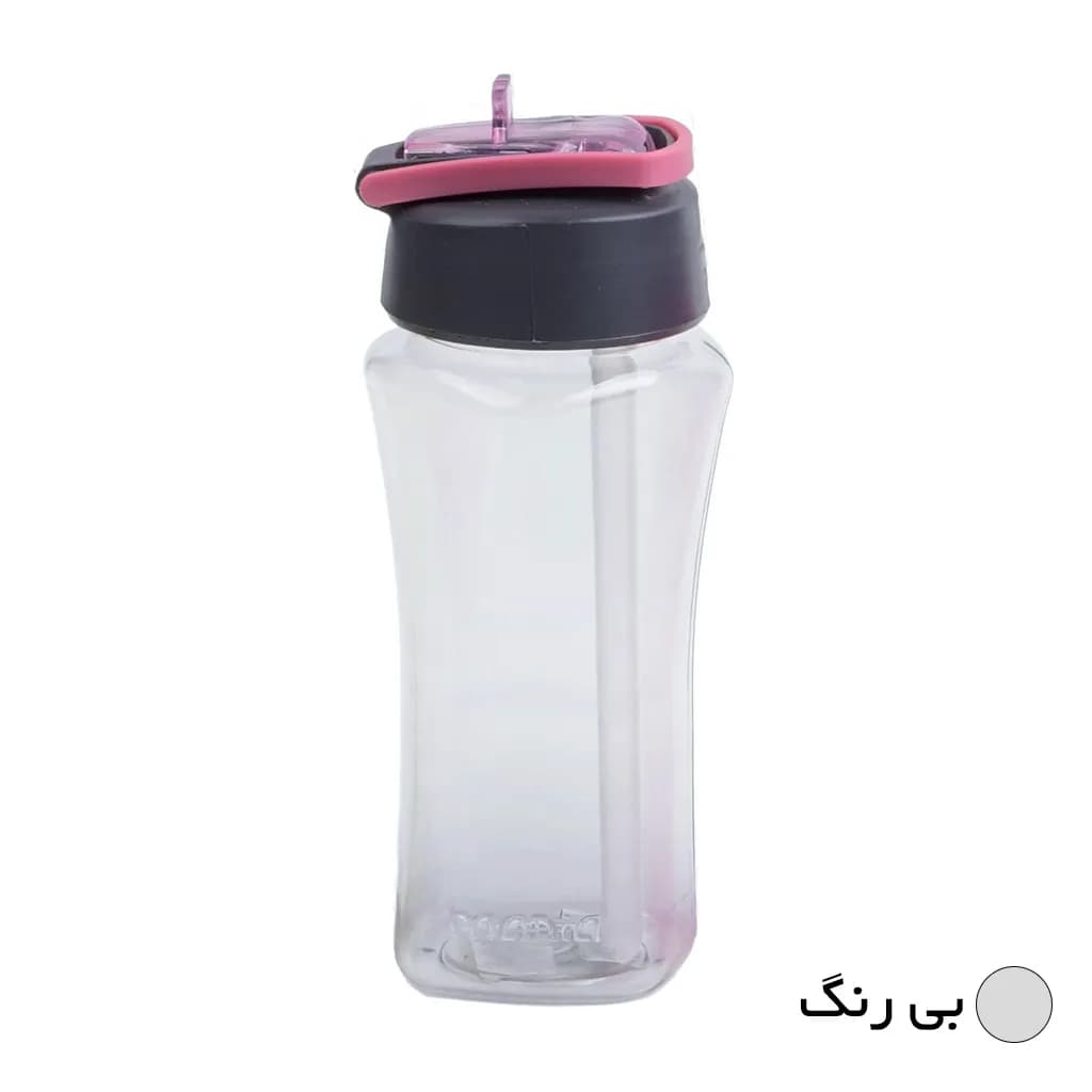 بطری مانیا مدل مربعی نی دار کد 103503 گنجایش 350 میلی لیتر — تصویر ۷