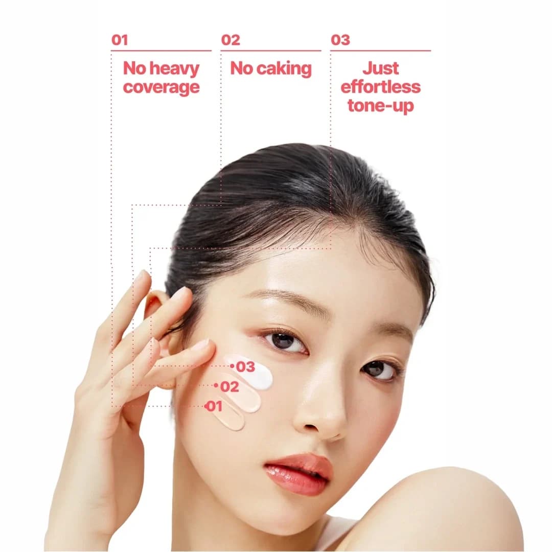 ضدآفتاب نامبوزین No Filter Tone-Up Sun Serum – شماره 02 — تصویر ۷