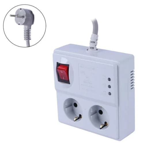 محافظ برق یخچال و فریزر 2 خانه ارت دار پارت الکتریک 2867 با کابل 1.8 متری — تصویر ۶