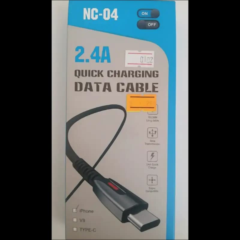 کابل فست شارژ USB به MICRO برند ON-OFF مدل NC-04
