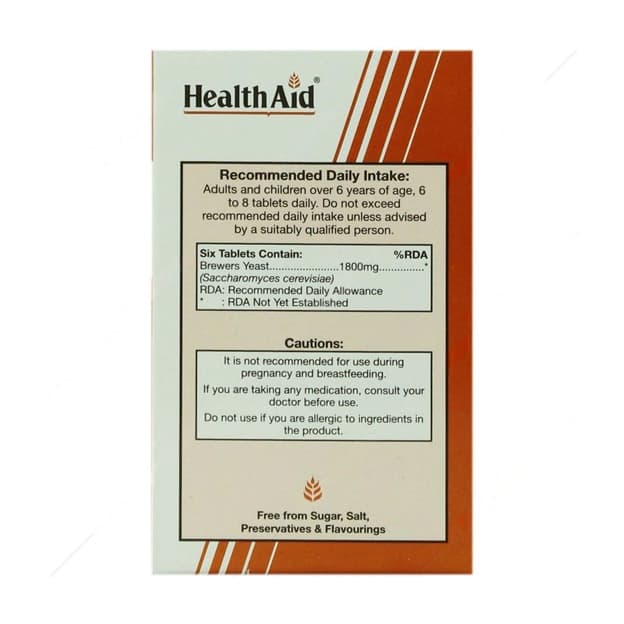 قرص مخمر آبجو هلث اید (Health Aid) 60 عددی — تصویر ۴