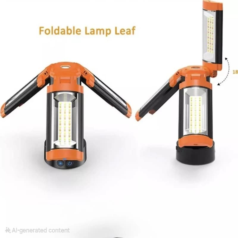 چراغ کمپینگ پایه دار شارژی تاشو ضدآب + پاوربانک | 2500 لومن | Portable Camping Light with Stand,Camping Lights Rechargeable — تصویر ۸