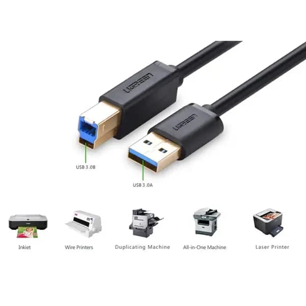 کابل پرینتر USB 3.0 یوگرین مدل US210-30753 طول 1 متر — تصویر ۴
