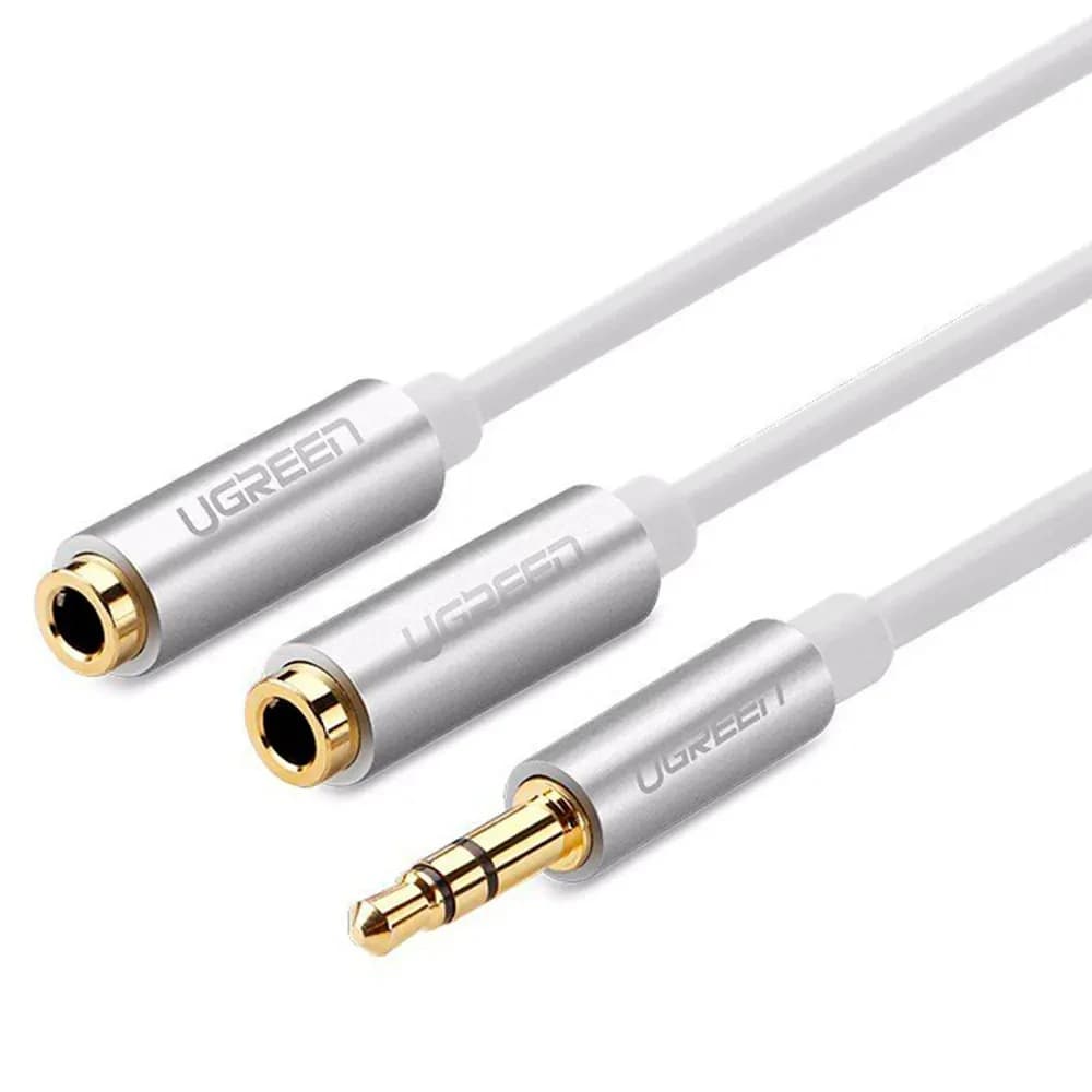 کابل صدا یوگرین مدل UGREEN AUX 3.5mm Male to Dual AUX 3.5mm Female AV123